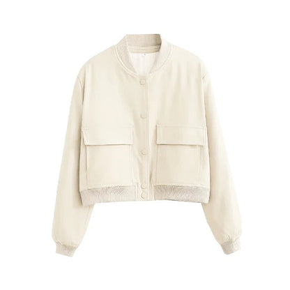 Chaqueta bomber Mujer Estilo Retro Clásico