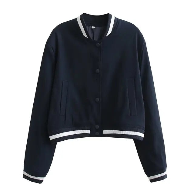 Chaqueta bomber Mujer Estilo Retro Clásico
