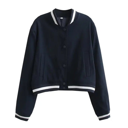 Chaqueta bomber Mujer Estilo Retro Clásico