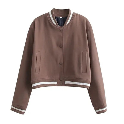 Chaqueta bomber Mujer Estilo Retro Clásico