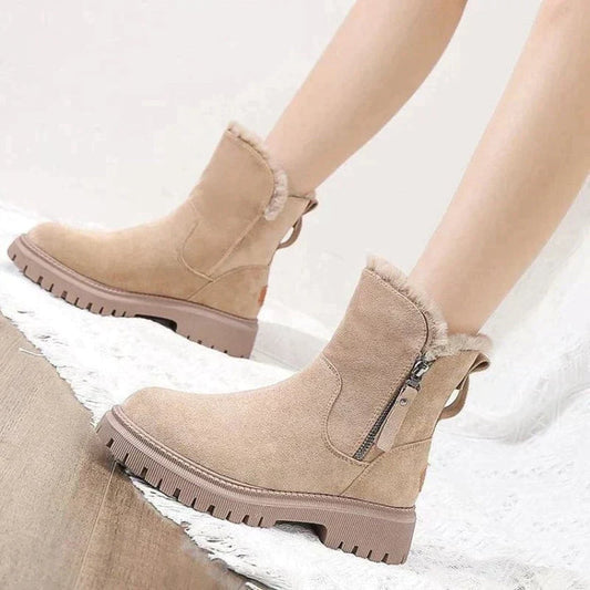 Botas Mujer Forro Lana Cremallera Alta - Vestiria