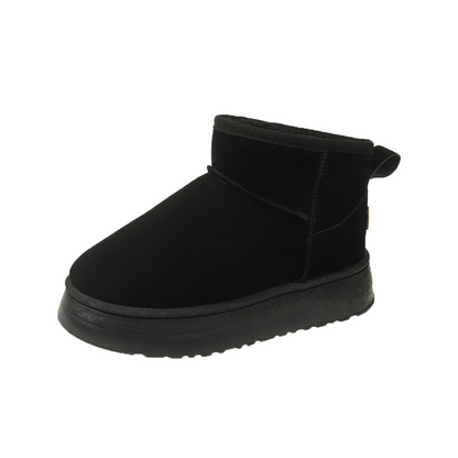 Botas de nieve impermeables y cálidas de piel genuina