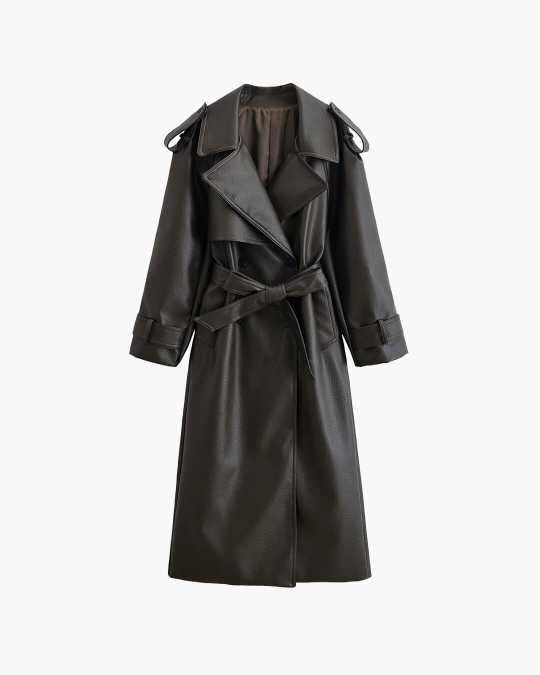 Abrigo Largo Invierno Mujer Cinturón Chic - Vestiria
