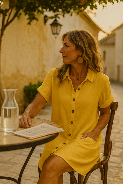 Vestido Mujer Verano Corto Estilo Clásico