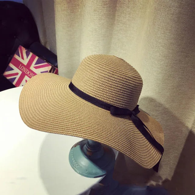 Sombrero de Paja Verano para Mujer Elegante