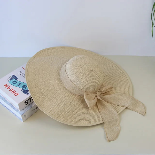 Sombrero de Paja Verano para Mujer Elegante