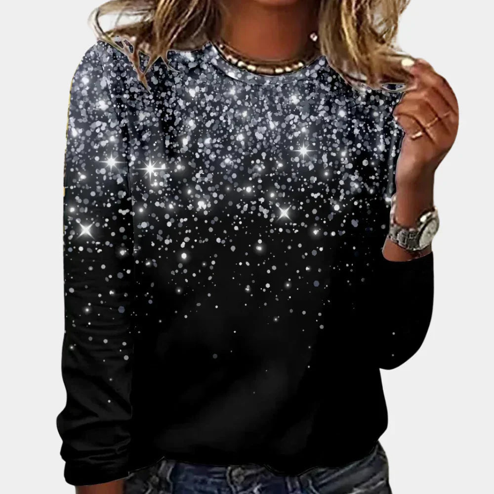 Jersey Navidad Mujer Estrellas Brillantes