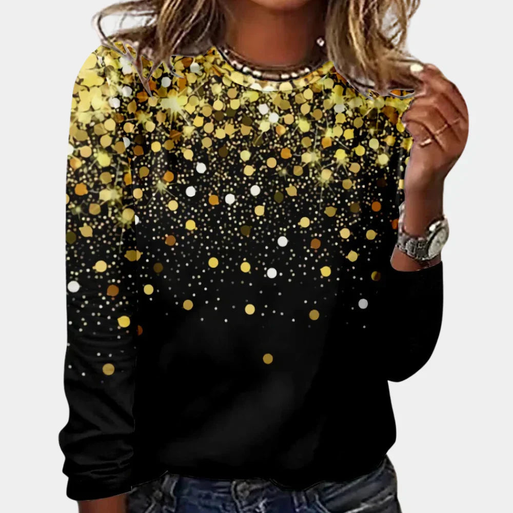 Jersey Navidad Mujer Estrellas Brillantes