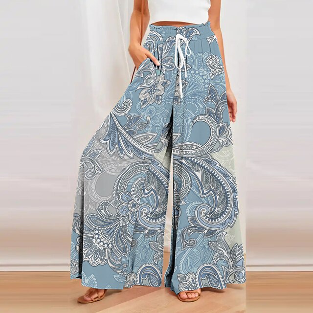 Pantalones Comfort Estilo Libre Floral - Vestiria