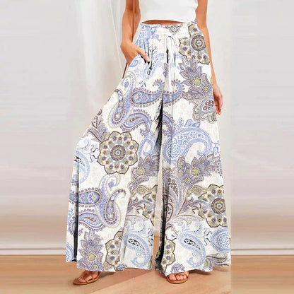 Pantalones Comfort Estilo Libre Floral