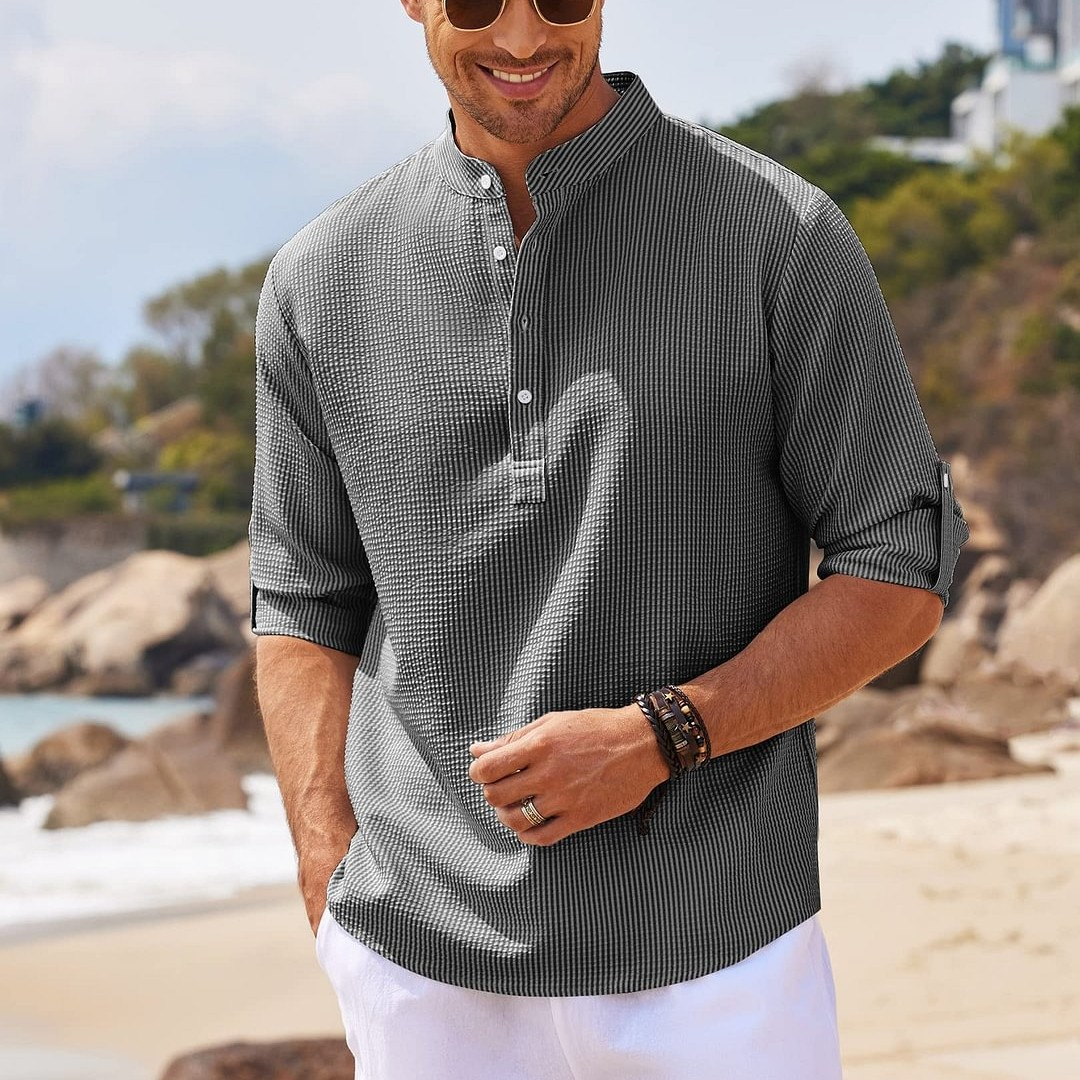 Camisa Deporte Cuello Alto Moderna - Vestiria