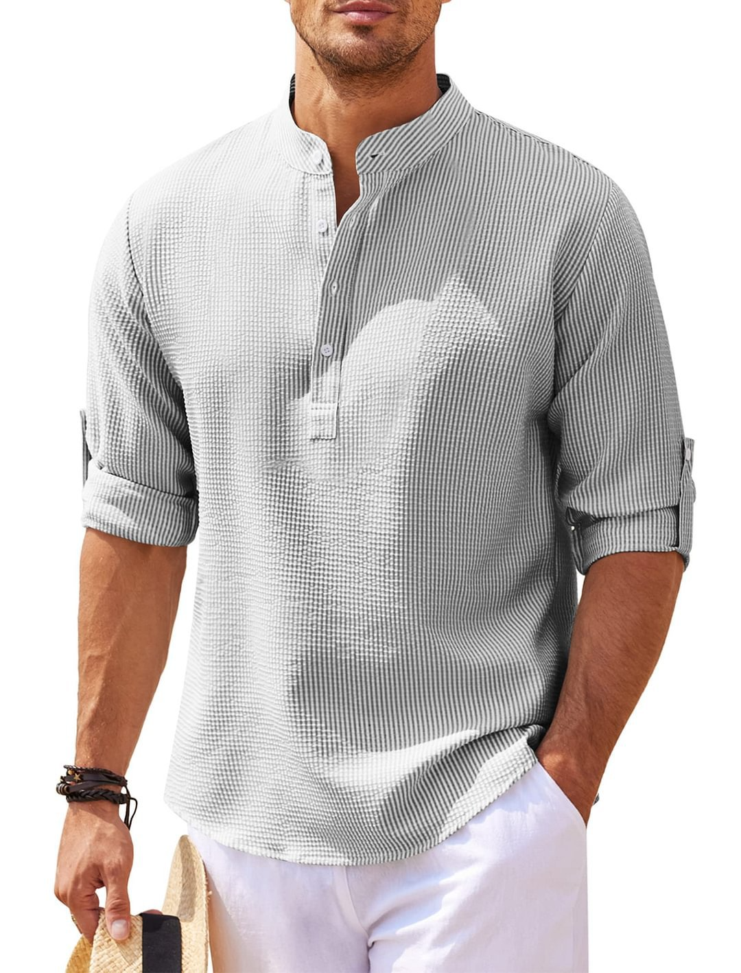 Camisa Deporte Cuello Alto Moderna