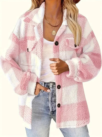Chaqueta de mujer abrigada y cálida invierno