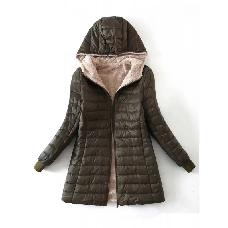 Chaqueta polar abrigadora mujer invierno