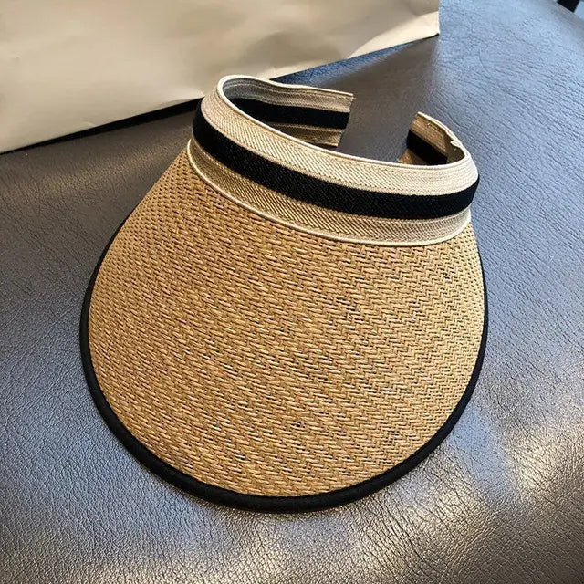 Sombrero Playa de Paja Elegante Mujer - Vestiria