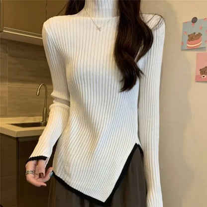 Jersey Cuello Alto Sofisticado Invierno