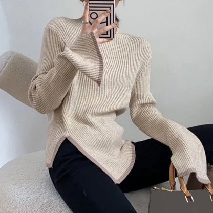 Jersey Cuello Alto Sofisticado Invierno