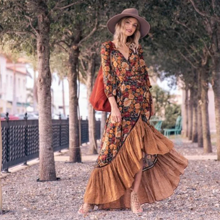 Vestido Boho Floral Romántico - Vestiria