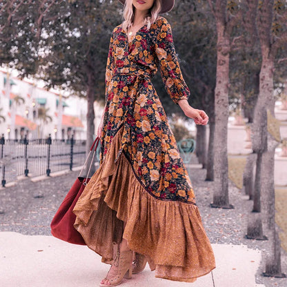 Vestido Boho Floral Romántico