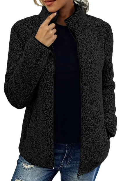 Chaquetón Mujer Cremallera Suave Moderno - Vestiria
