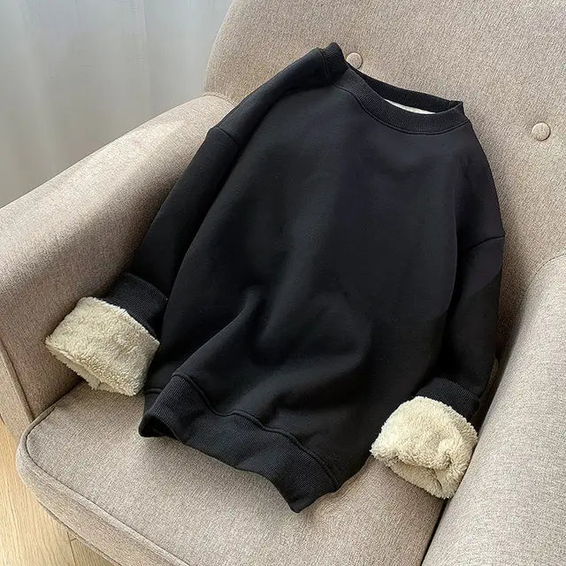 Sudadera Cálido Contraste Forro Polar - Vestiria