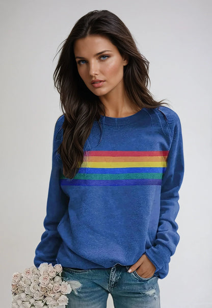 Sudadera Mujer Colorida Manga Larga Estilo Boho - Vestiria