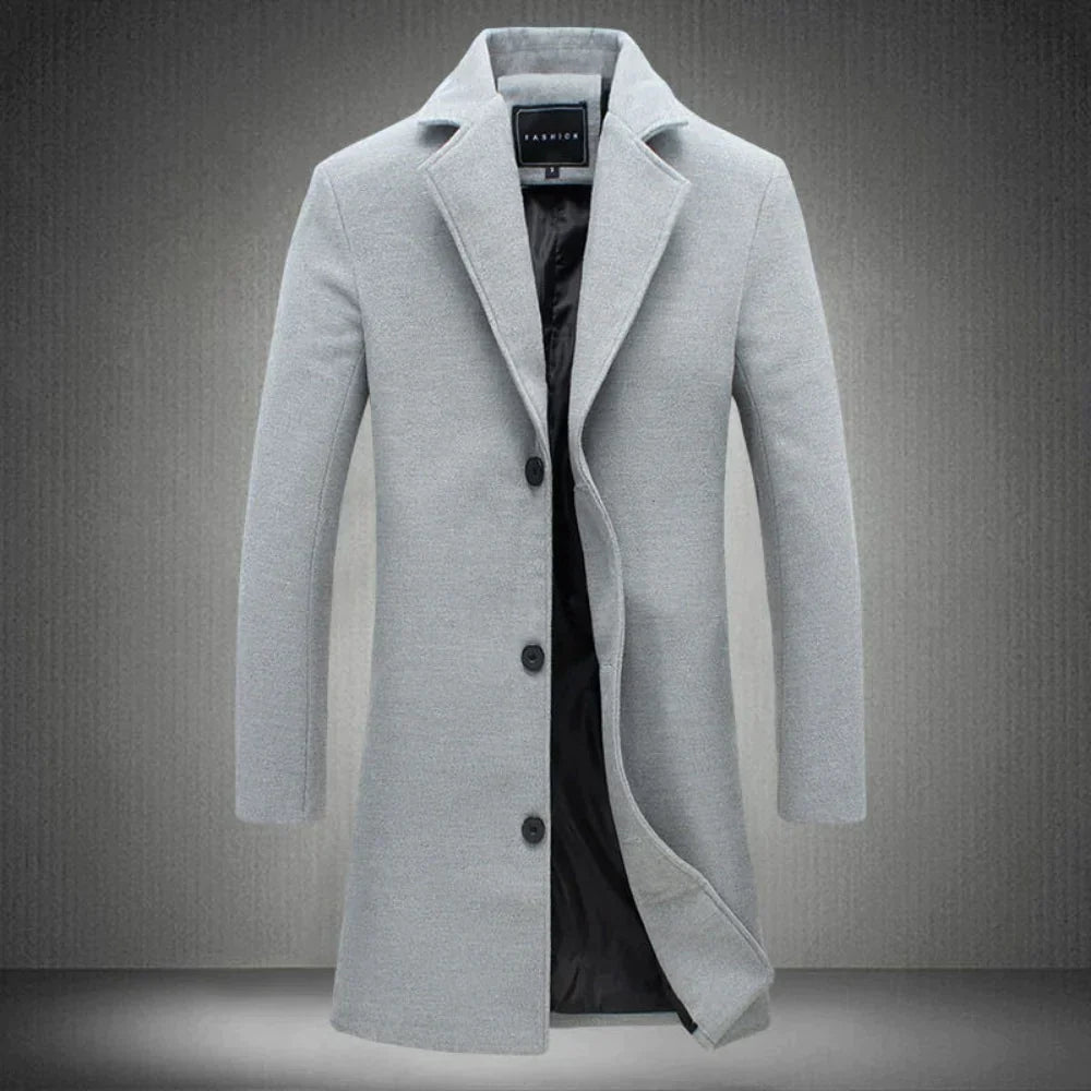 Abrigo Hombre Lana Cálido Invierno