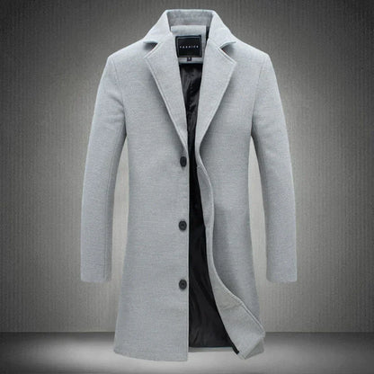 Abrigo Hombre Lana Cálido Invierno