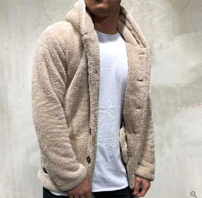 Sudadera Hombre Polar Acogedora con Capucha