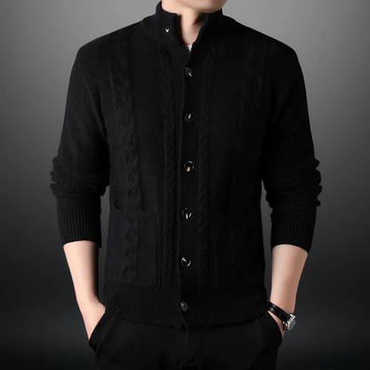 Sudadera de punto hombre elegante