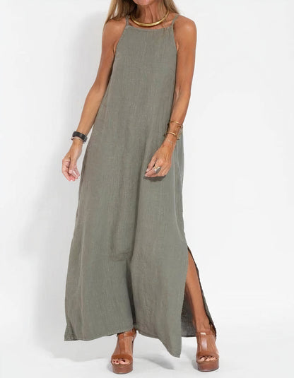 Vestido Sin Mangas Estilo Verano