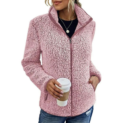 Chaqueta Invierno Mujer Forro Polar Cálido