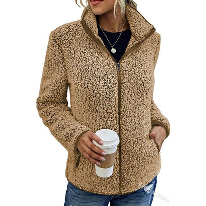 Chaqueta Invierno Mujer Forro Polar Cálido