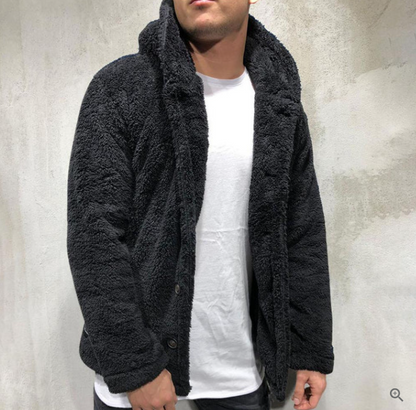 Sudadera Hombre Polar Acogedora con Capucha