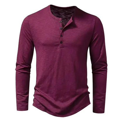 Camiseta Hombre Manga Larga Corte Clásico