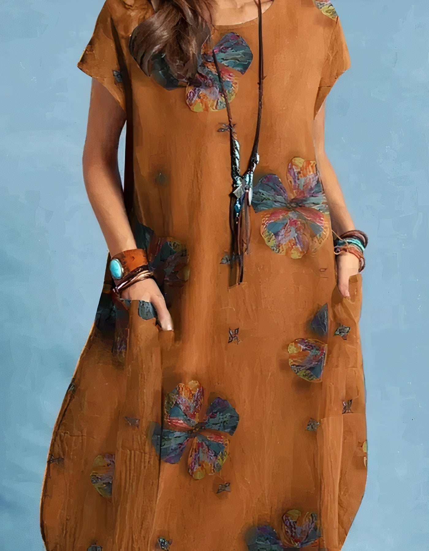 Vestido Midi Clásico Estilo Antiguo