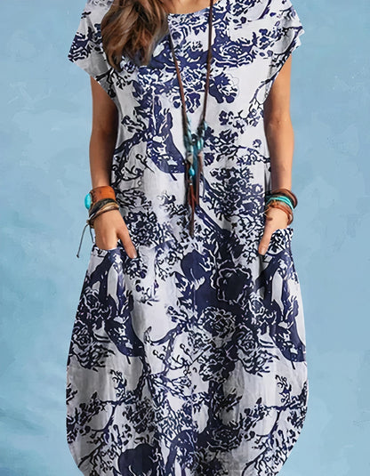Vestido Midi Clásico Estilo Antiguo