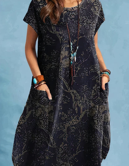 Vestido Midi Clásico Estilo Antiguo