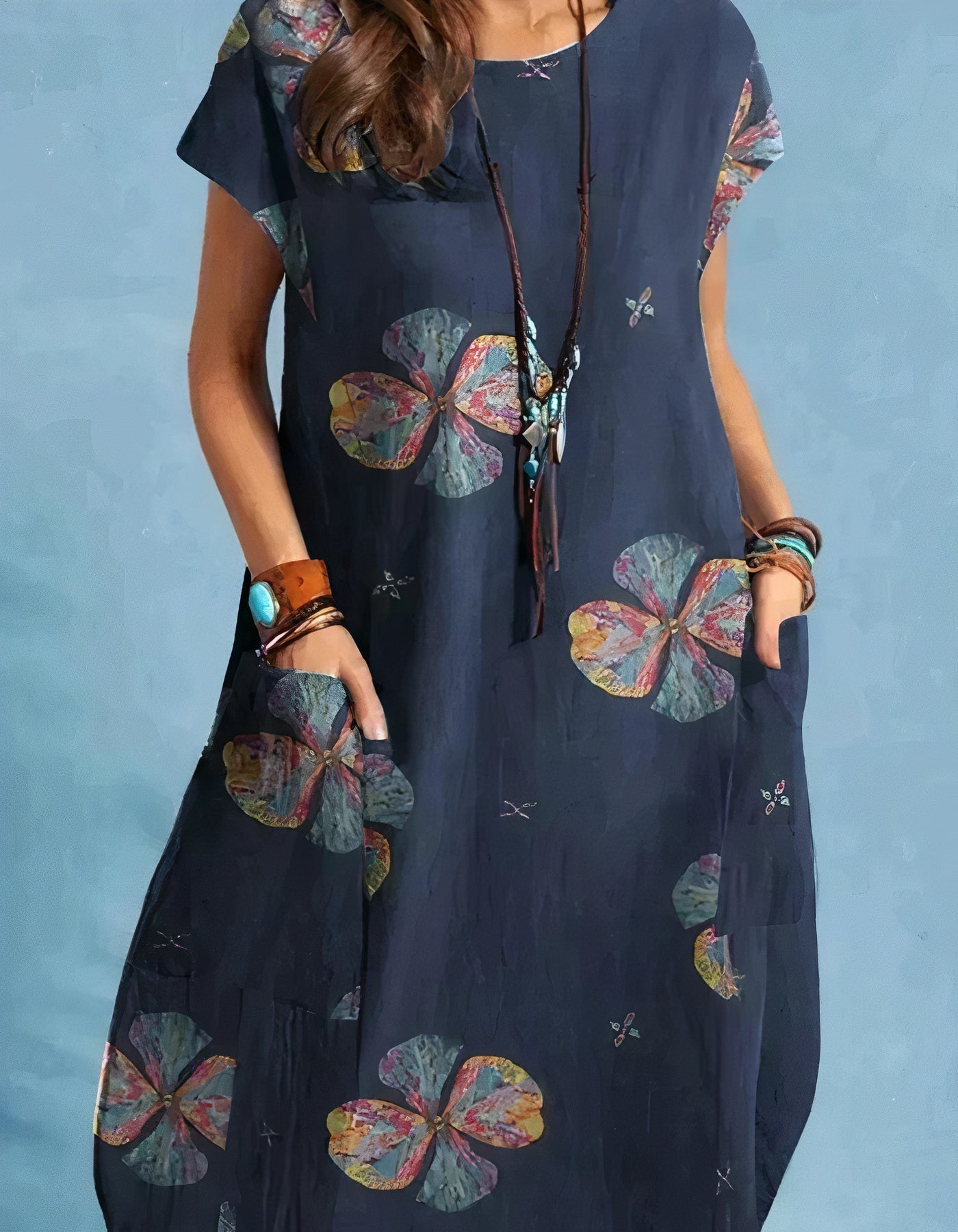 Vestido Midi Clásico Estilo Antiguo