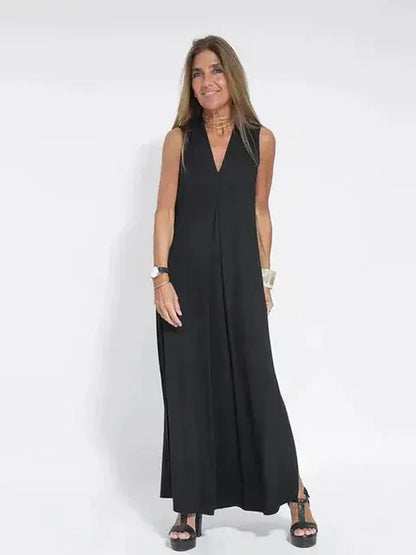Vestido Mocha con Cárdigan Abotonado