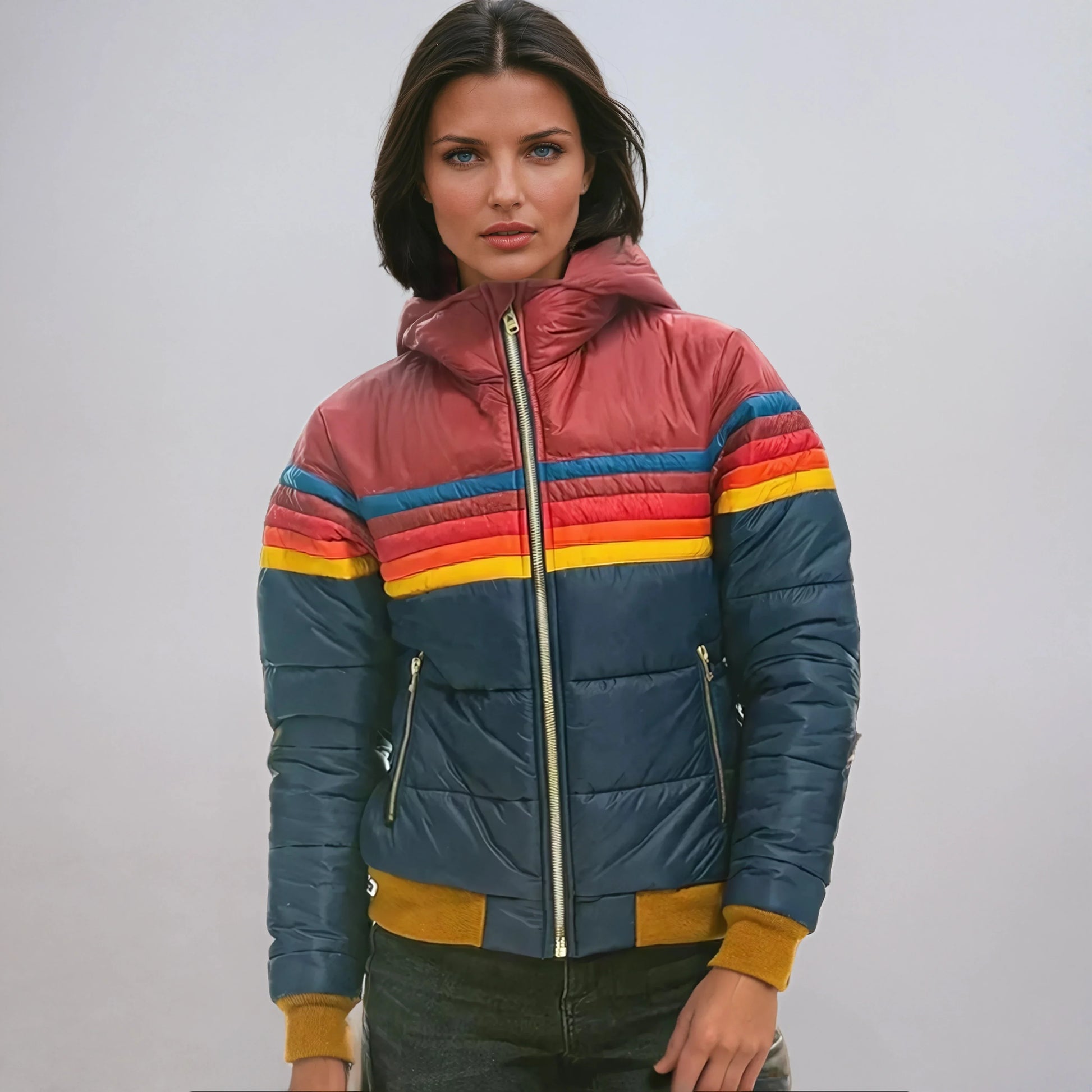 Puffer Mujer Invierno Acolchado Vintage - Vestiria