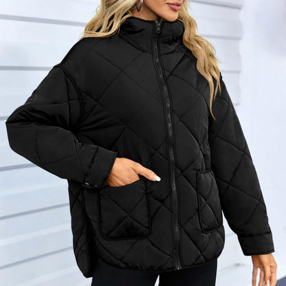 Chaqueta Acolchada Cremallera Invierno Caliente - Vestiria