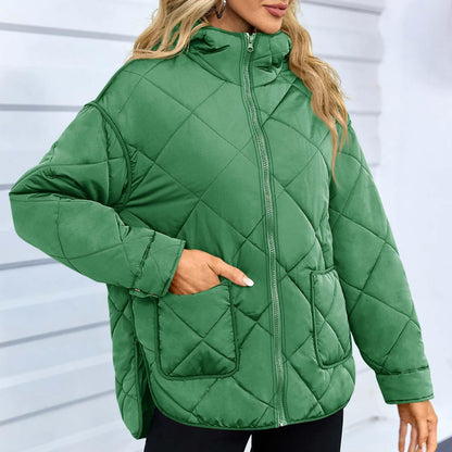 Chaqueta Acolchada Cremallera Invierno Caliente
