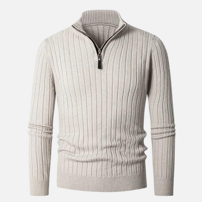 Chaquetón de hombre abrigo con cremallera alta - Vestiria