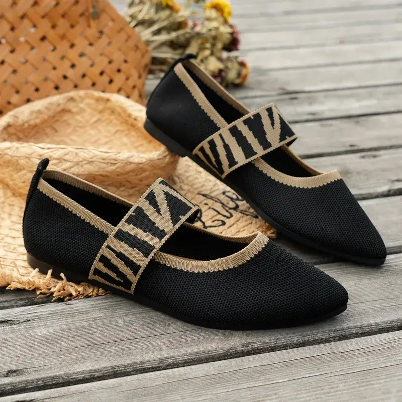Zapatillas Bailarinas con Cintas Elásticas
