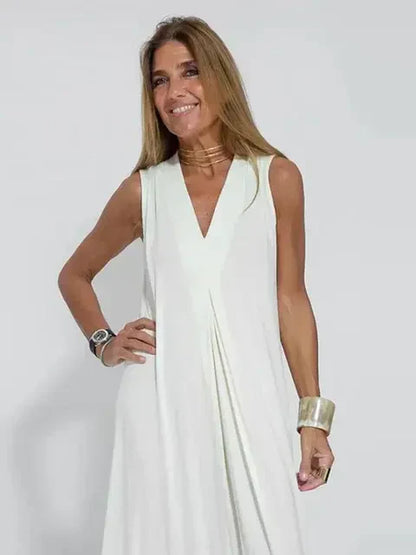 Vestido Mocha con Cárdigan Abotonado