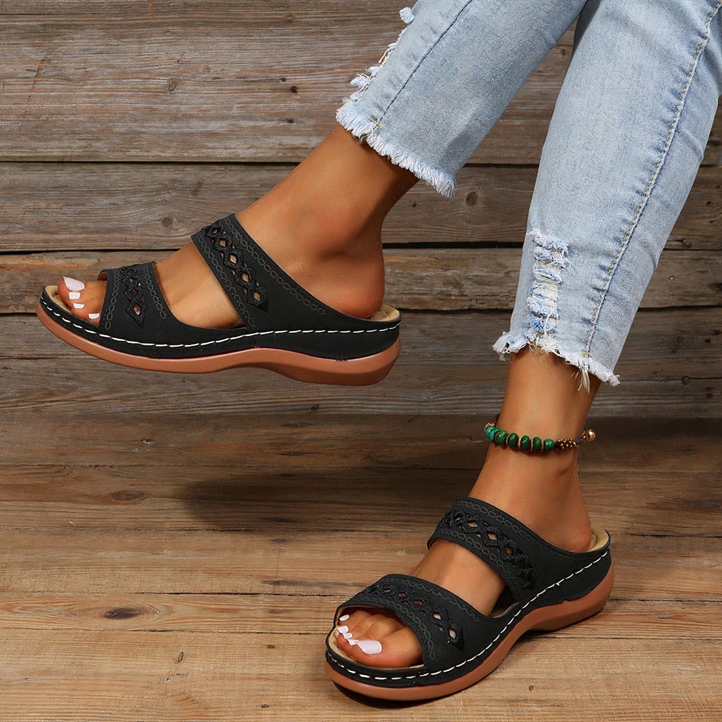 Sandalias de Verano Plataforma Alta - Vestiria
