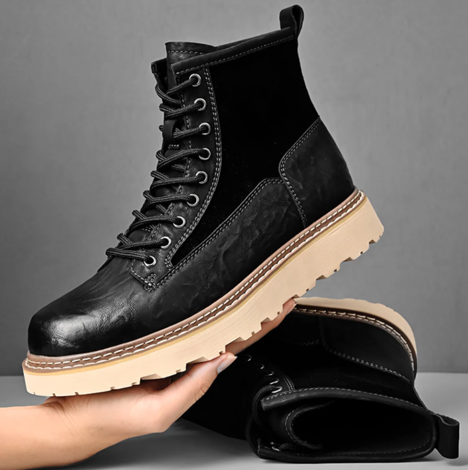 Botas de cuero hombre elegantes y resistentes