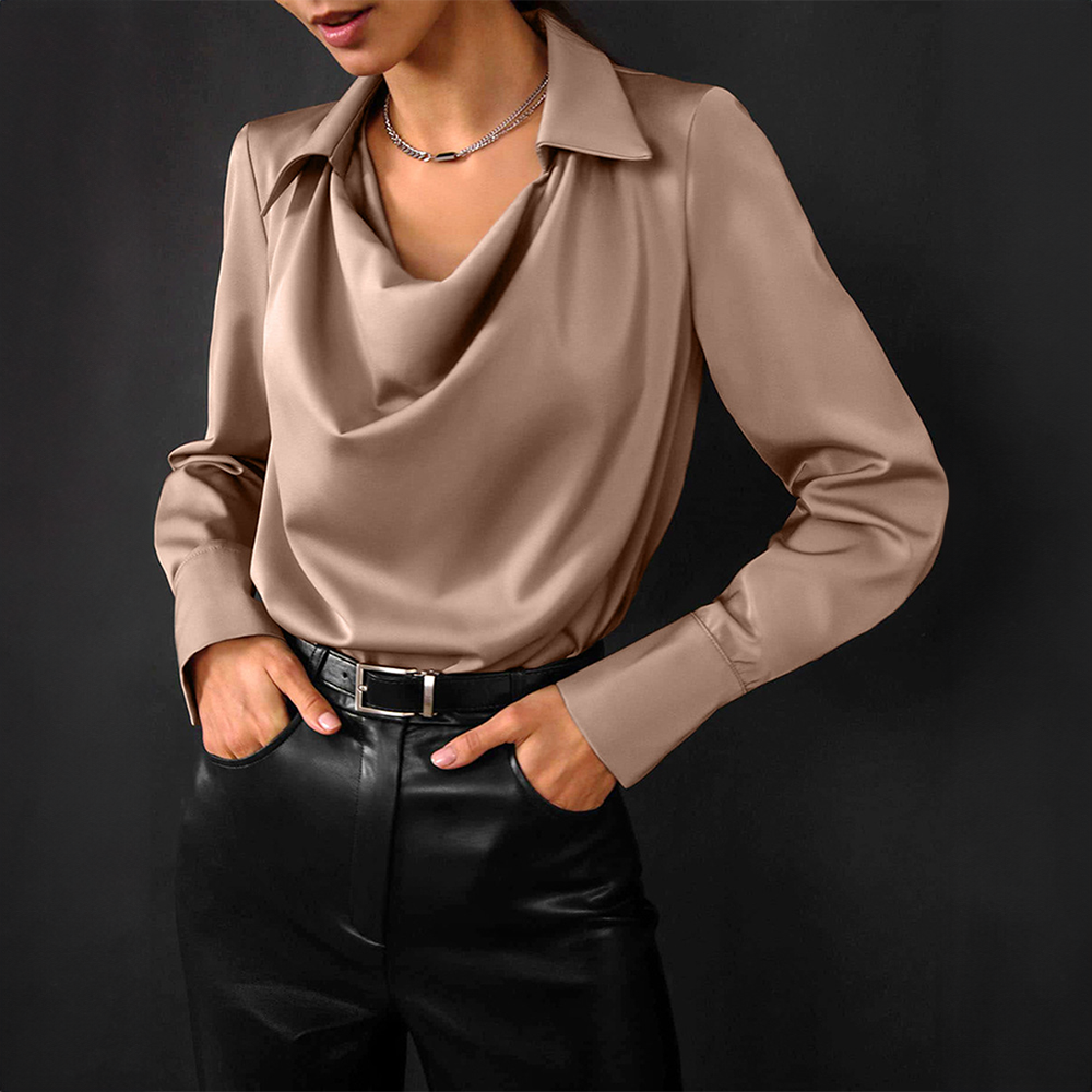Blusa Satén Elegante Floral - Vestiria