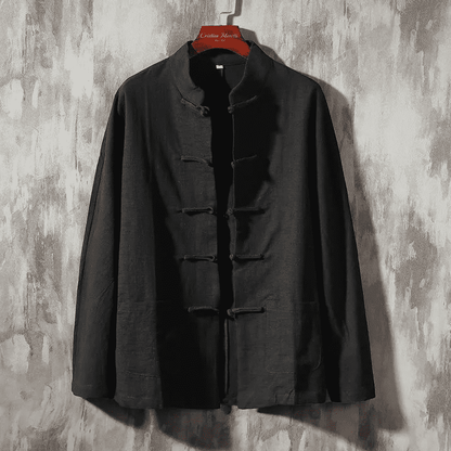 Camisa Lino Ligera Estilo Oriental